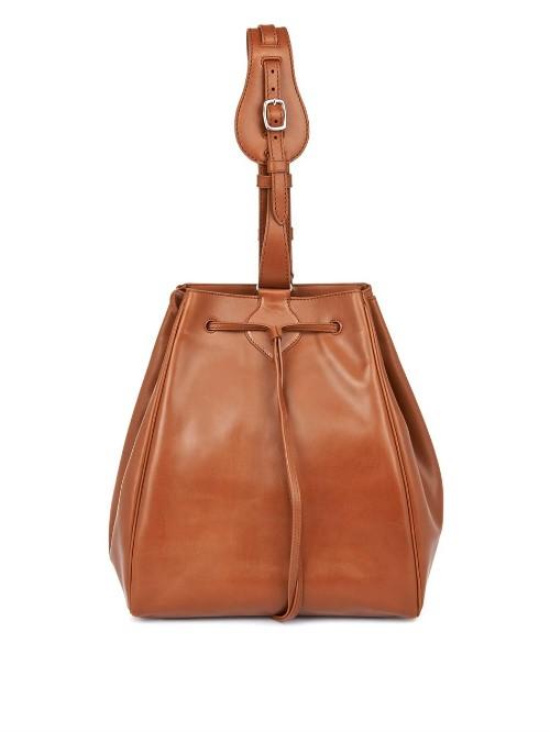 Myriam Schaefer Dino Leather Bucket Bag