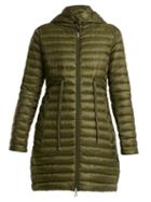 Matchesfashion.com Moncler - Barbel Quilted Down Hooded Coat - Womens - Khaki
