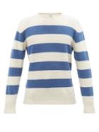 E. Tautz - Breton-striped Wool-knit Sweater - Mens - Blue White