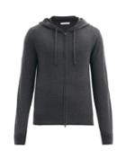 Matchesfashion.com The Row - Harry Hooded Cashmere-jersey Track Jacket - Mens - Dark Grey