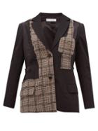 Matchesfashion.com Jw Anderson - Patchwork Tailored Jacket - Womens - Black Multi