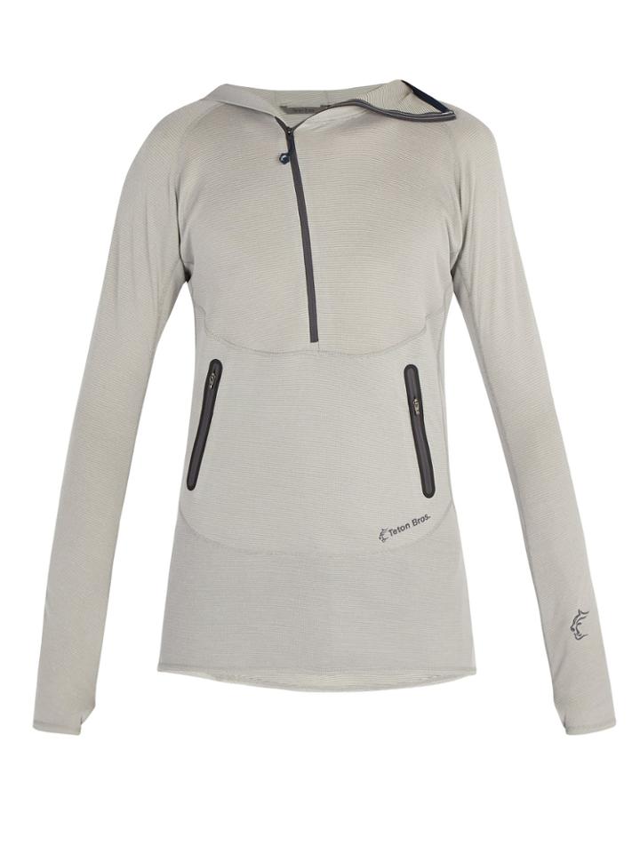 Teton Bros Logo-embroidered Hooded Performance Sweatshirt