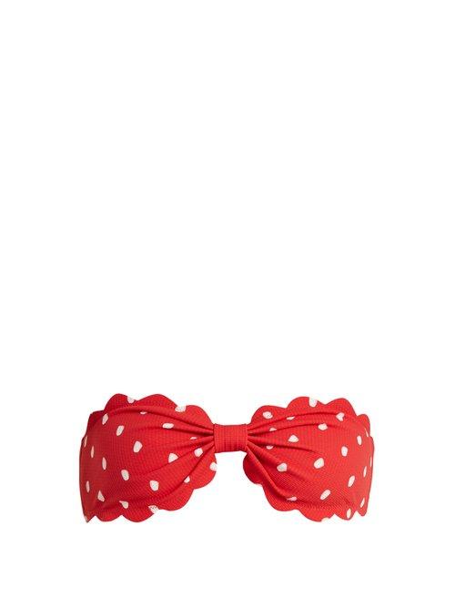 Matchesfashion.com Marysia - Antibes Bandeau Bikini Top - Womens - Red