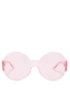 Gucci - Oversized Round Acetate Sunglasses - Womens - Pink