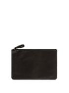 Lemaire - Logo-print Leather Pouch - Mens - Black