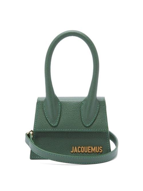 Matchesfashion.com Jacquemus - Le Chiquito Grained Leather Cross Body Bag - Womens - Dark Green