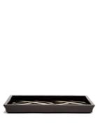 Matchesfashion.com L'objet - Deco Noir Small Rectangular Shell Tray - Black Multi