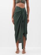 Haight - Panneaux Crepe Sarong - Womens - Olive