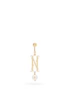 Matchesfashion.com Simone Rocha - Initial-pendant Gold-plated Single Earring (n-z) - Womens - Gold Multi