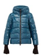 Matchesfashion.com Herno - Cropped Down Filled Jacket - Womens - Blue