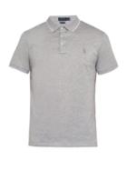 Matchesfashion.com Polo Ralph Lauren - Logo Embroidered Cotton Polo Shirt - Mens - Grey