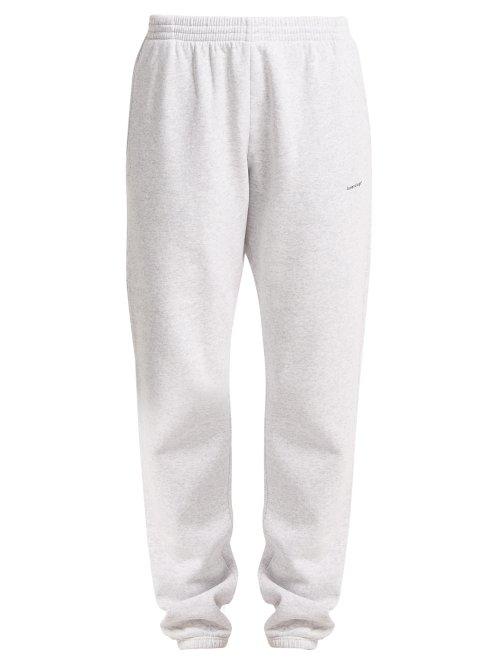 Matchesfashion.com Balenciaga - Copyright Logo Track Pants - Womens - Light Grey