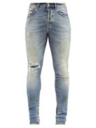Purple Brand - P001 Distressed Slim-leg Jeans - Mens - Blue