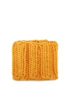 Jw Anderson - Rib-knit Wool Snood - Womens - Yellow