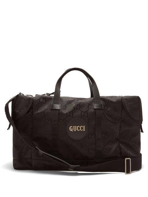 Matchesfashion.com Gucci - Gg-logo Leather-trim Holdall - Mens - Black