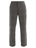 Matchesfashion.com Oliver Spencer - High-rise Pleated-front Wool-blend Twill Trousers - Mens - Grey Multi