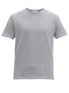 Matchesfashion.com Officine Gnrale - Striped Cotton-jersey T-shirt - Mens - Navy White