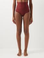 Eres - Gredin High-rise Bikini Briefs - Womens - Dark Red