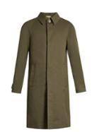 De Bonne Facture Water-repellent Cotton-twill Overcoat