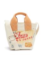 Acne Studios - Logo-print Canvas Cross-body Bag - Womens - Beige Multi