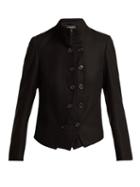 Matchesfashion.com Ann Demeulemeester - Layered Wool Military Jacket - Womens - Black