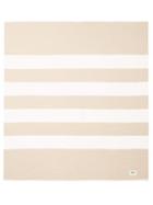 Matchesfashion.com Tekla Fabrics - X John Pawson Trace 02 Striped Wool Blanket - Cream White