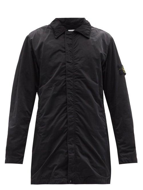 Matchesfashion.com Stone Island - Hyper Dense Nylon-twill Coat - Mens - Black