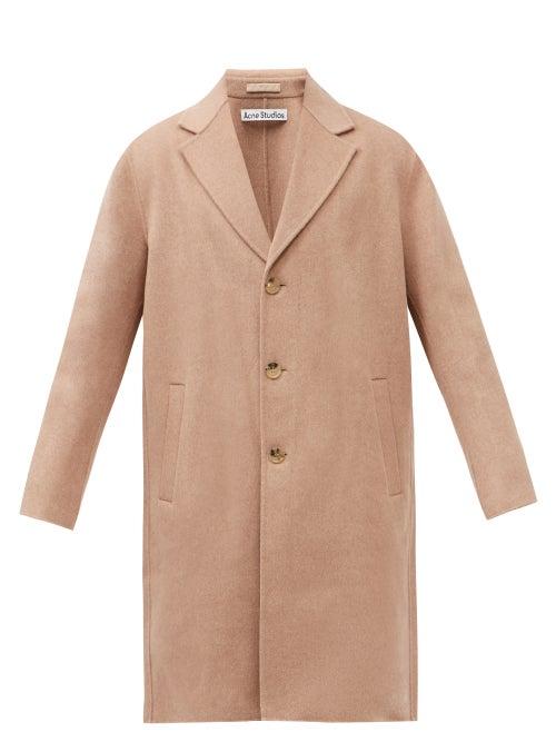 Acne Studios - Dali Single-breasted Wool Overcoat - Mens - Beige