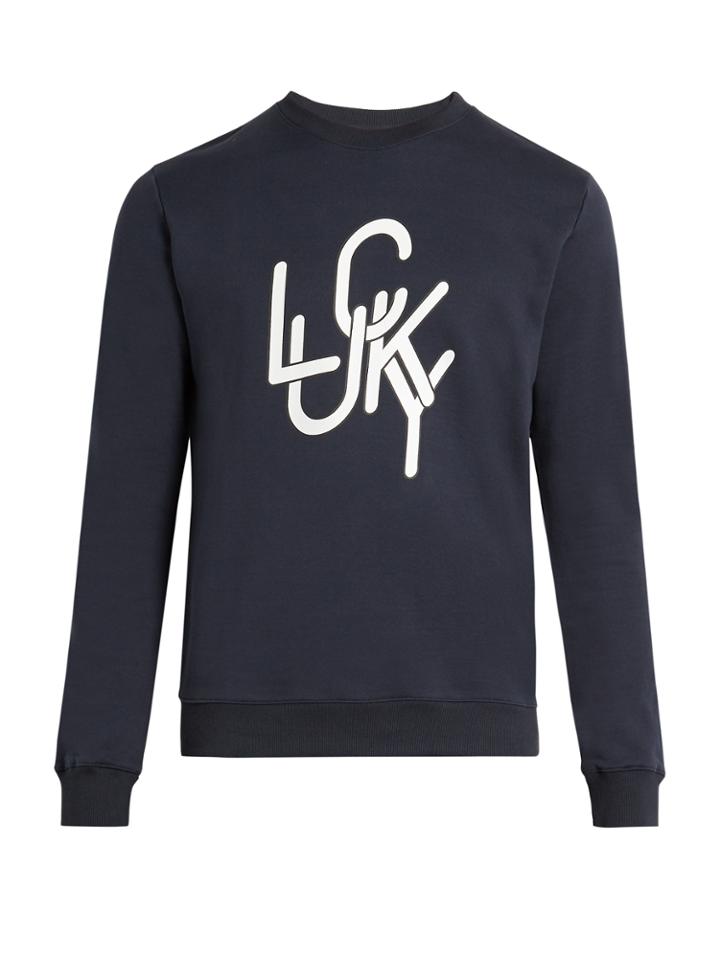 A.p.c. Lucky-print Crew-neck Sweater