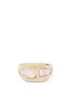 Matchesfashion.com Ellie Mercer - Resin Inlay Gold Ring - Mens - Gold Multi