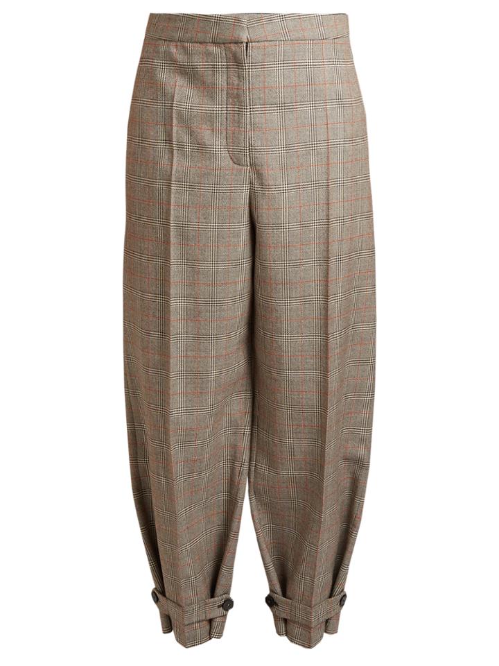 Stella Mccartney Lexi Prince Of Wales-checked Trousers