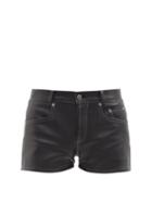 Mens Rtw Ludovic De Saint Sernin - Low-rise Leather Shorts - Mens - Black