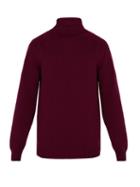 Matchesfashion.com Officine Gnrale - High Neck Seamless Wool Sweater - Mens - Burgundy