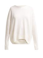 Matchesfashion.com Allude - Round Neck Cashmere Sweater - Womens - Ivory