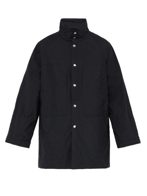 Matchesfashion.com Jil Sander - San Salvador Single Breasted Coat - Mens - Dark Blue