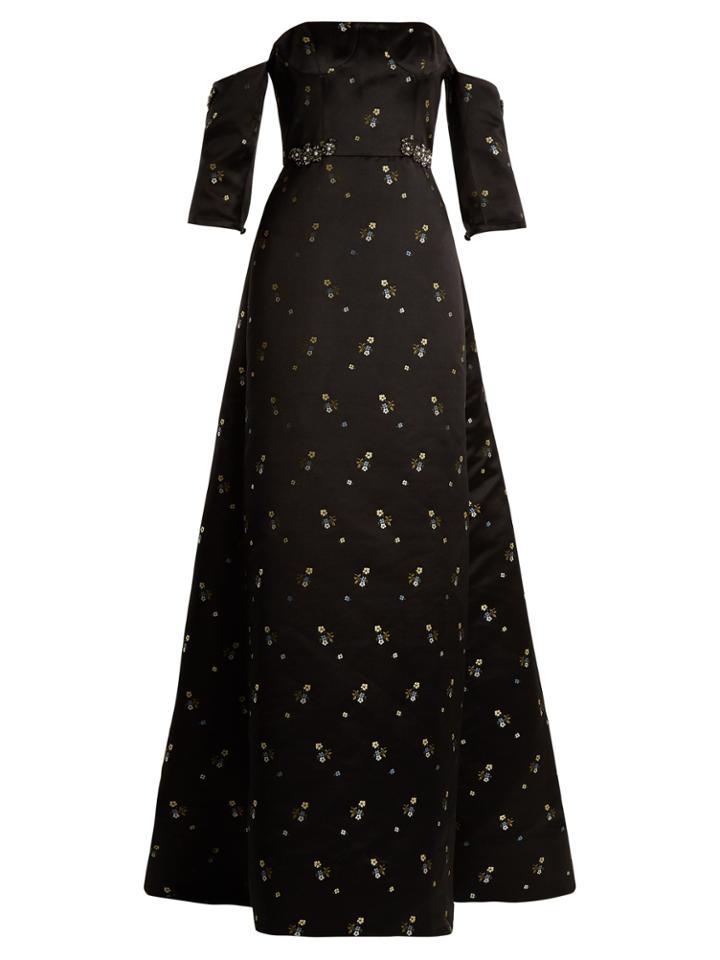Erdem Cecelia Strapless Duchess-satin Gown