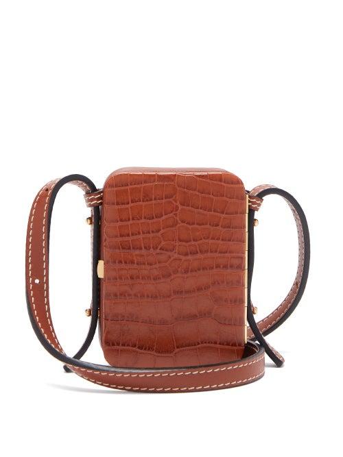 Matchesfashion.com Lutz Morris - Norman Mini Crocodile Effect Leather Bag - Womens - Tan