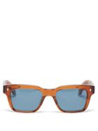Matchesfashion.com Jacques Marie Mage - Molino Square Acetate Sunglasses - Mens - Orange
