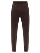 The Row - Olivier Elasticated-waist Knitted Track Pants - Mens - Dark Brown