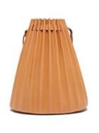 Matchesfashion.com Mansur Gavriel - Pleated Leather Bucket Bag - Womens - Brown