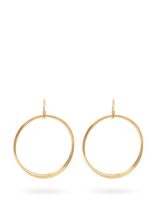Matchesfashion.com Aurlie Bidermann - Thalia Gold Plated Multi Hoop Earrings - Womens - Gold