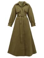 Matchesfashion.com Jacquemus - Thika Cotton Twill Trench Coat - Womens - Khaki