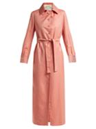 Giuliva Heritage Collection Aida Wool And Silk-blend Maxi Dress