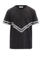 Matchesfashion.com Givenchy - Chevron Logo-print Cotton T-shirt - Mens - Black