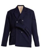 Matchesfashion.com Charles Jeffrey Loverboy - Double Breasted Wool Blazer - Womens - Navy