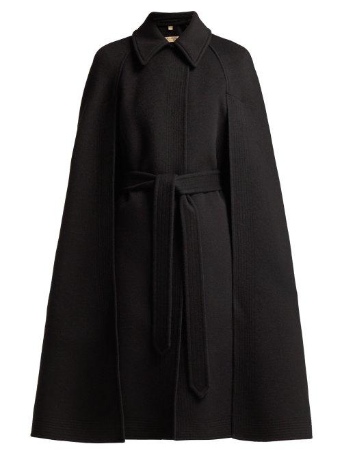 Matchesfashion.com Burberry - Lanfaire Cashmere Cape - Womens - Black
