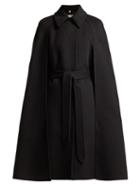 Matchesfashion.com Burberry - Lanfaire Cashmere Cape - Womens - Black