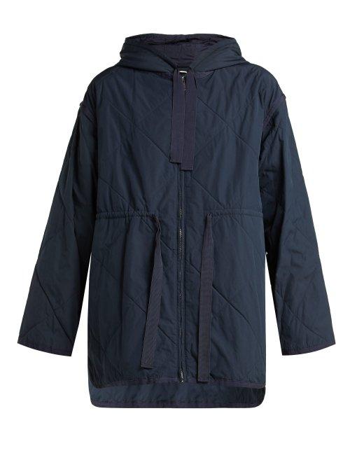 Matchesfashion.com Weekend Max Mara - Boario Quilted Coat - Womens - Navy