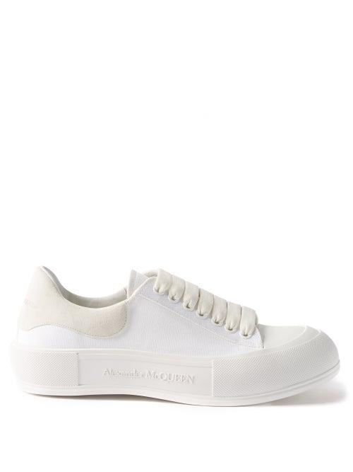 Alexander Mcqueen - Deck Canvas Trainers - Mens - White