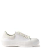 Alexander Mcqueen - Deck Canvas Trainers - Mens - White
